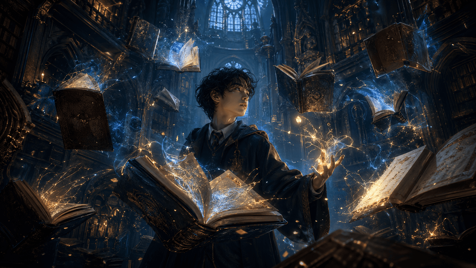 The academy says I have no magic. The forbidden library disagrees.